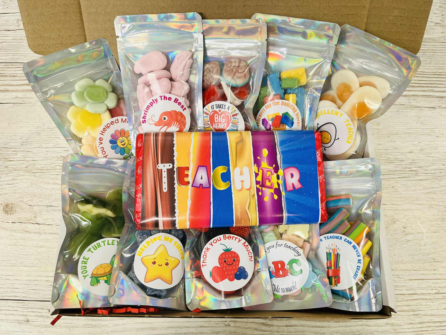 Teacher Thank You Gift For Him Or Her Filled With Sweets - brought to you by Simway Sweets!