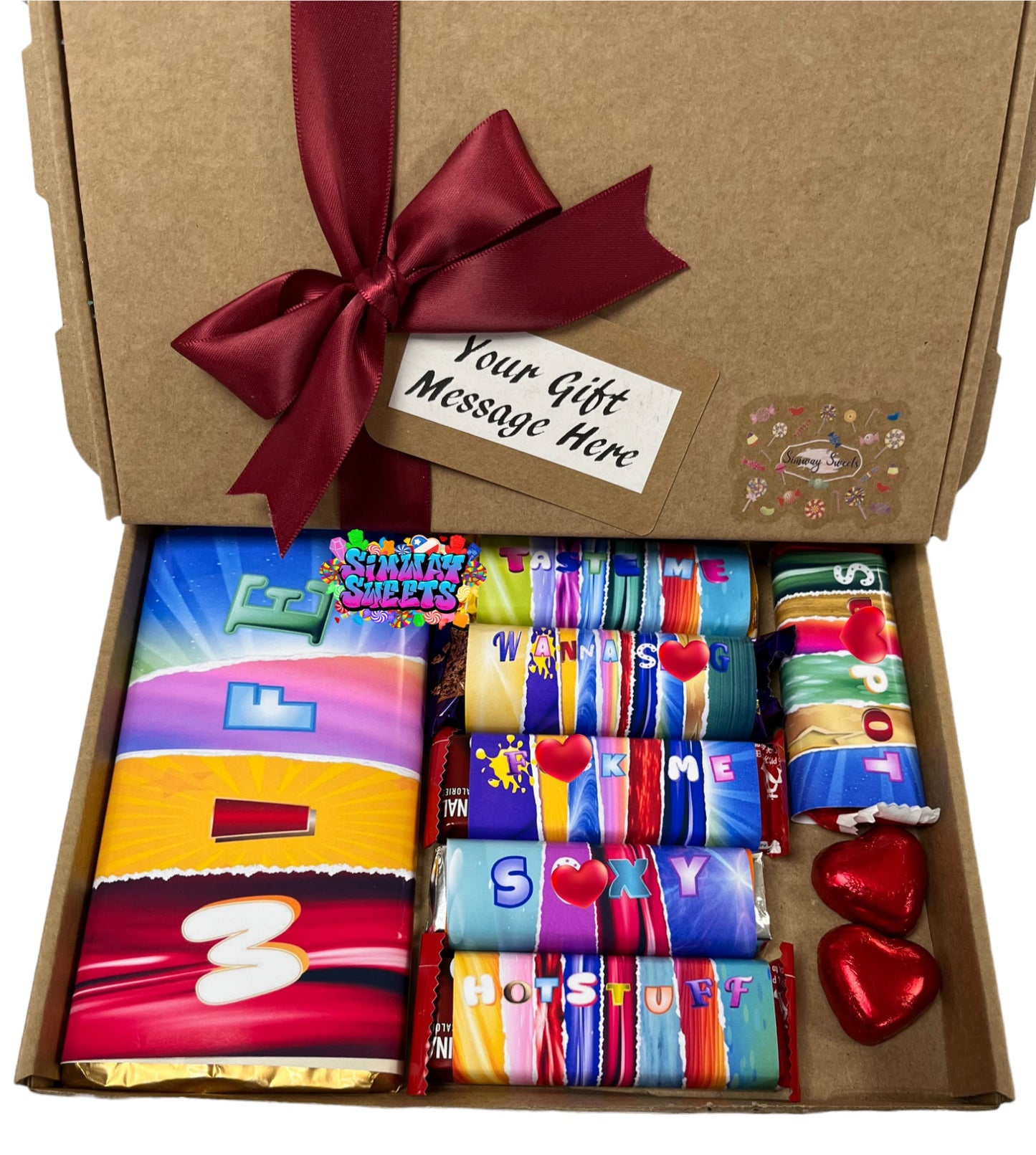 Be My Valentines Novelty Adult Chocolate Gift Box Exclusive To Simway Sweets