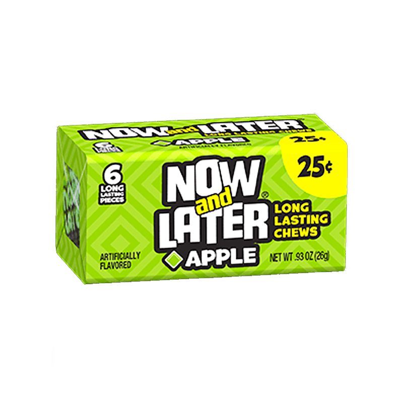 Now & Later 6 Piece CHEWY Apple Candy 0.93oz (26g)