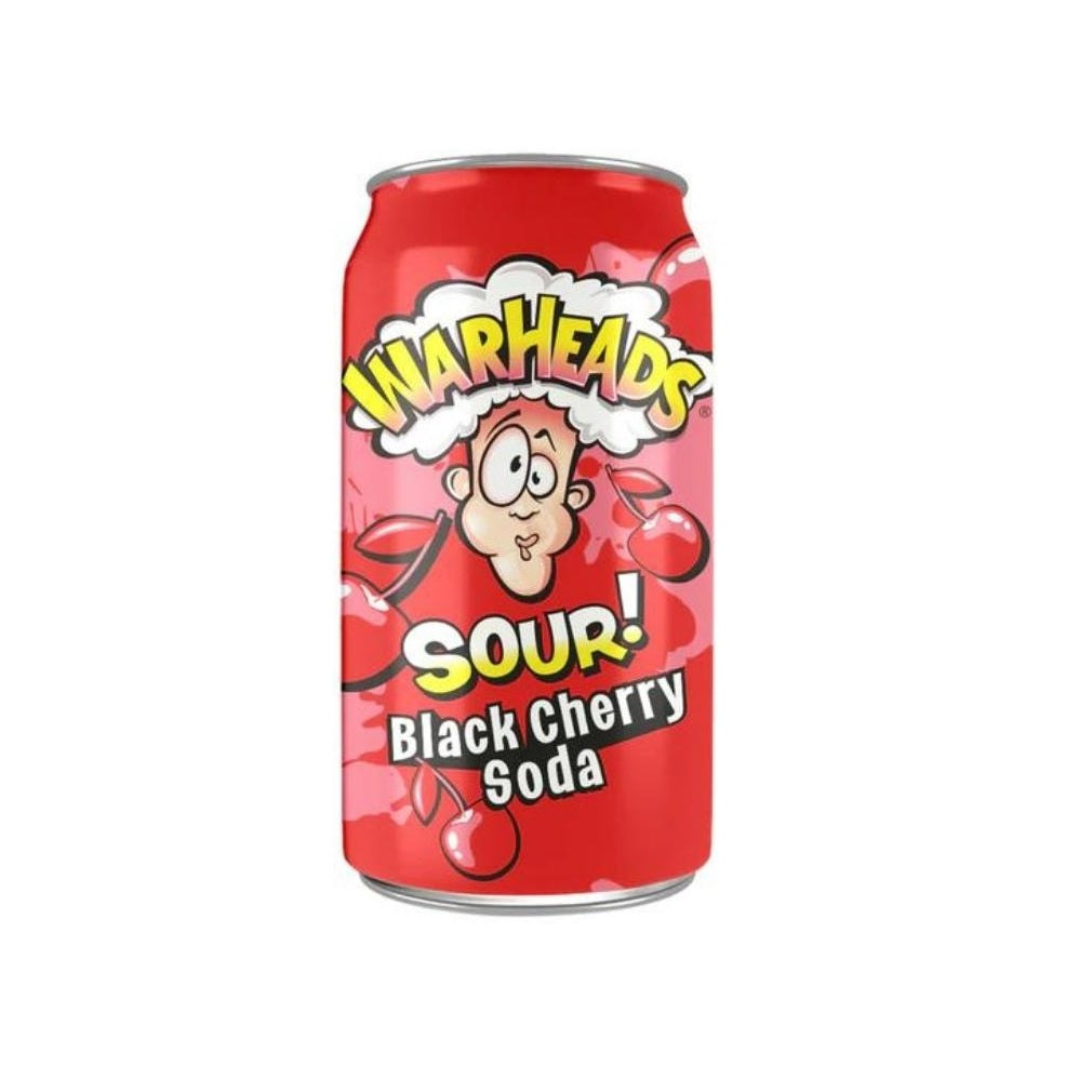 WARHEADS SOUR BLACK CHERRY SODA 355ML