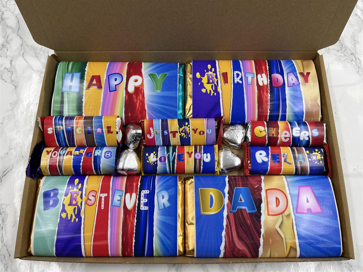 Fun Novelty Birthday Chocolate Wrapper Gift Box - Dada