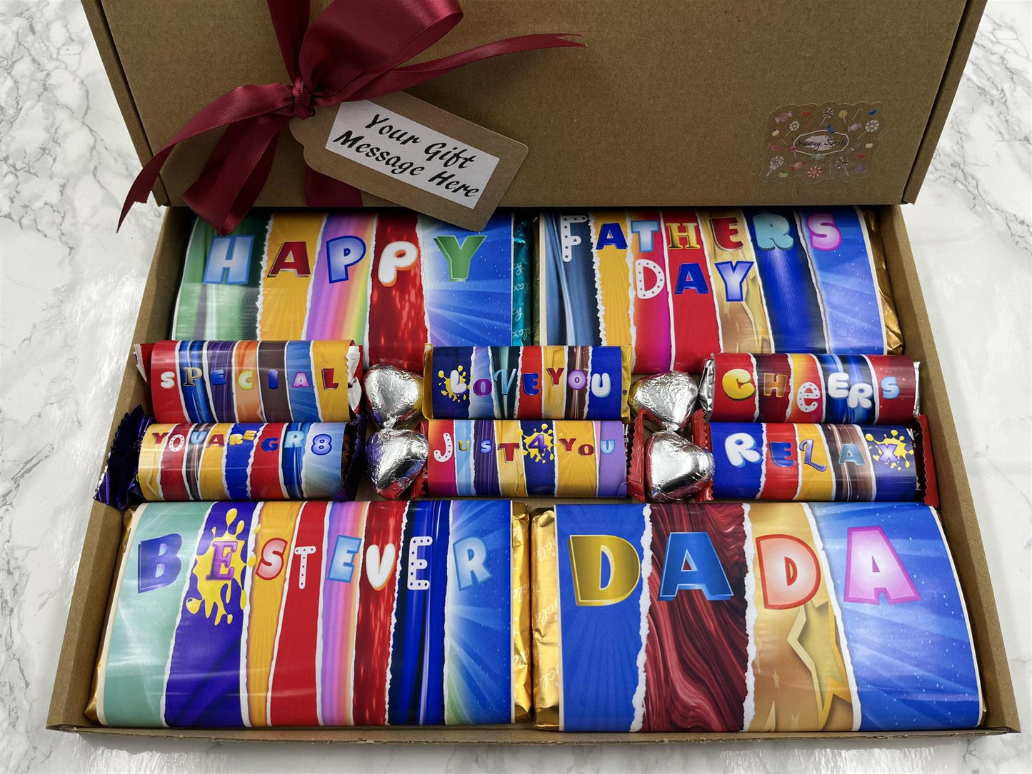 Fun Fathers Day Novelty Chocolate Wrapper Gift Box - Dada