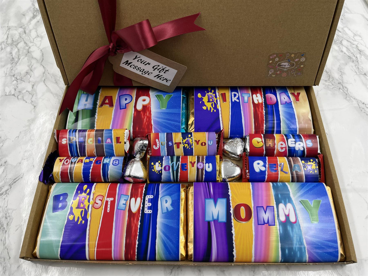Fun Novelty Birthday Chocolate Wrapper Gift Box - Mommy