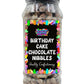 Birthday Cake Flavour Choc Nibbles Retro Sweets Gift Jar - 610g