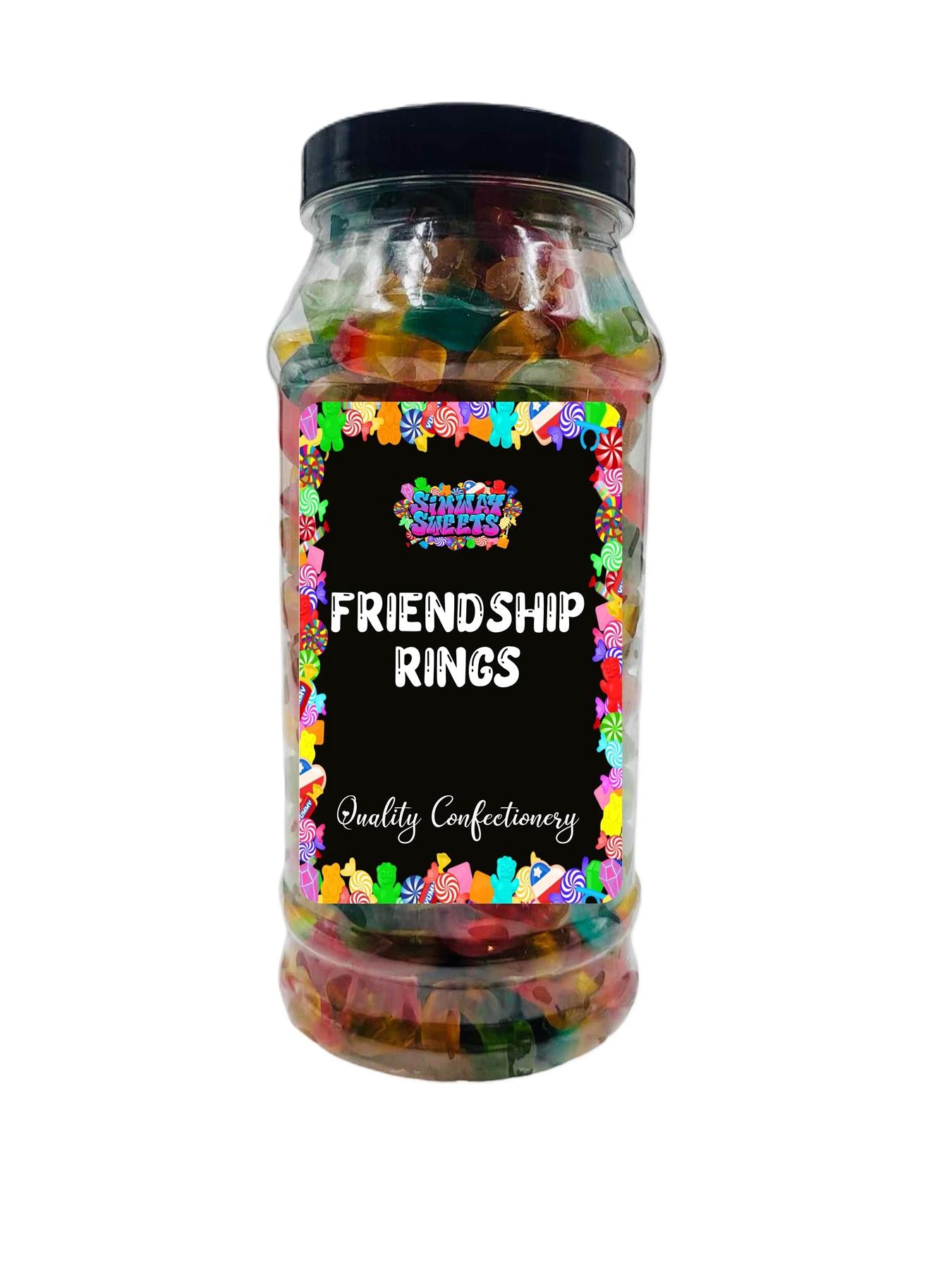 Friendship Rings Gummy Retro Sweets Gift Jar - 835g