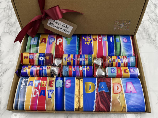 Rude Sweary Fathers Day Novelty Chocolate Wrapper Gift Box - Dada