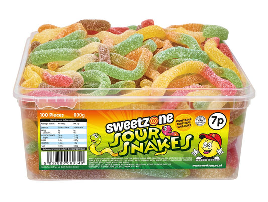 Sour Snakes 800g Tub