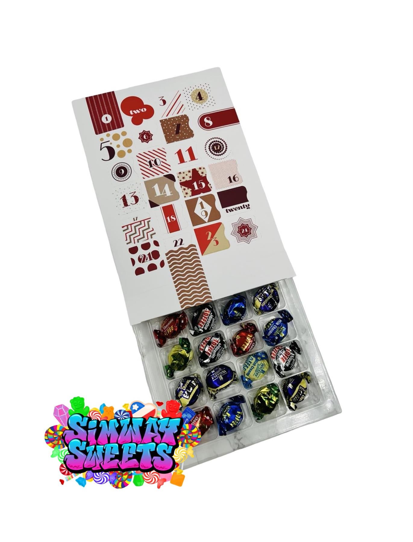 Simway Sweets Toffees, Eclairs & Liquorice Christmas Advent Calendar 2