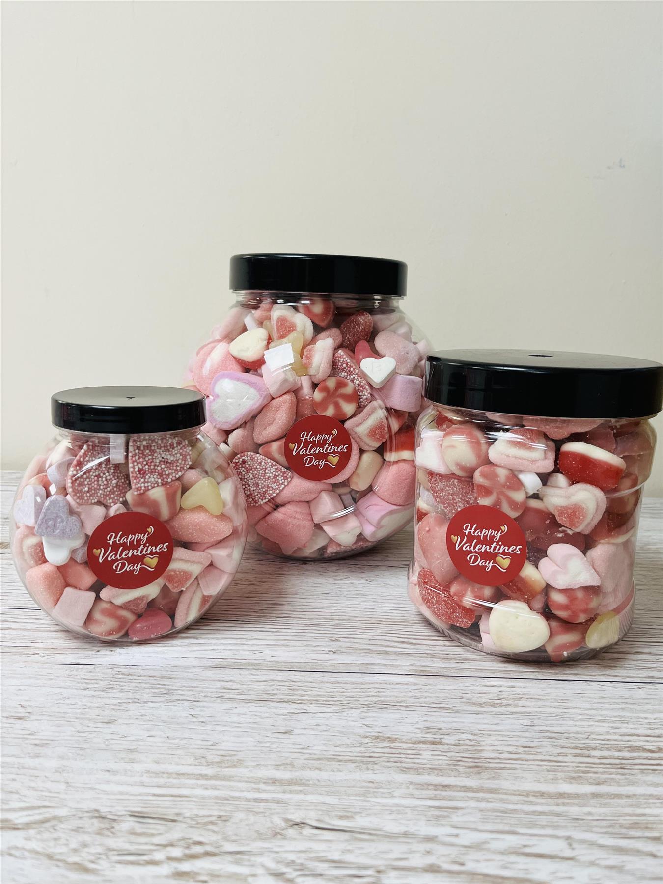 Valentines Sweet Jars - Choose Your Size