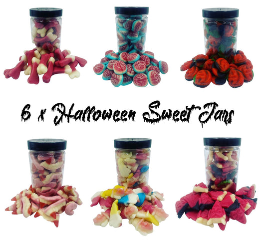 6 x Halloween Sweet Jars