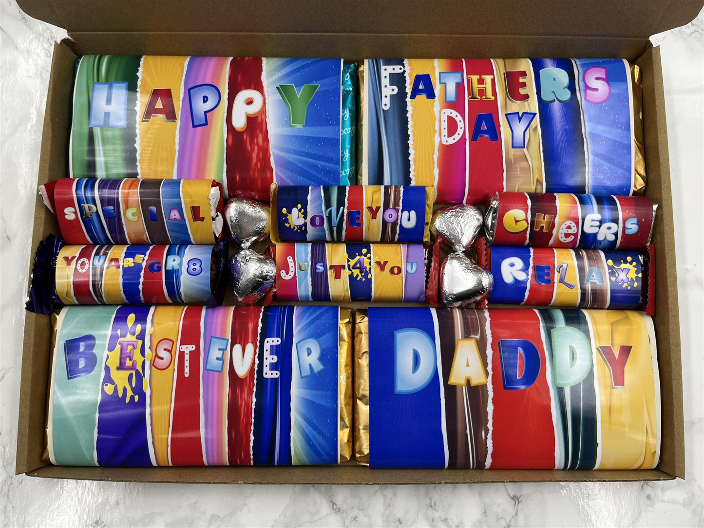 Fun Fathers Day Novelty Chocolate Wrapper Gift Box - Daddy