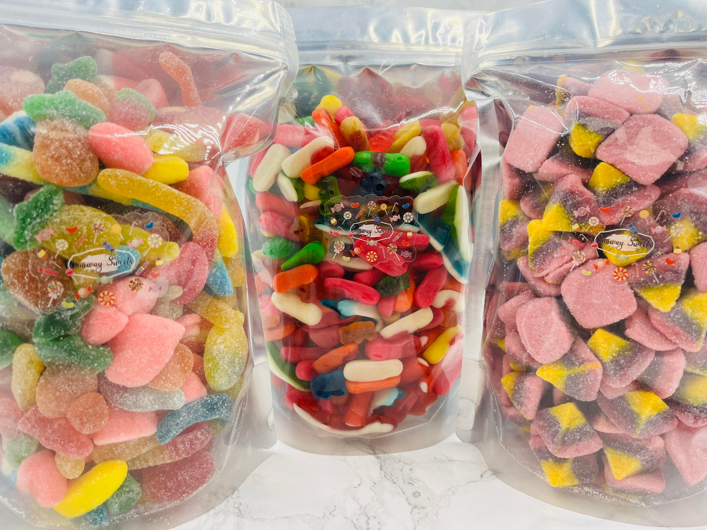 3 x 1KG Pick 'n' Mix Bags brought to you by Simway Sweets!