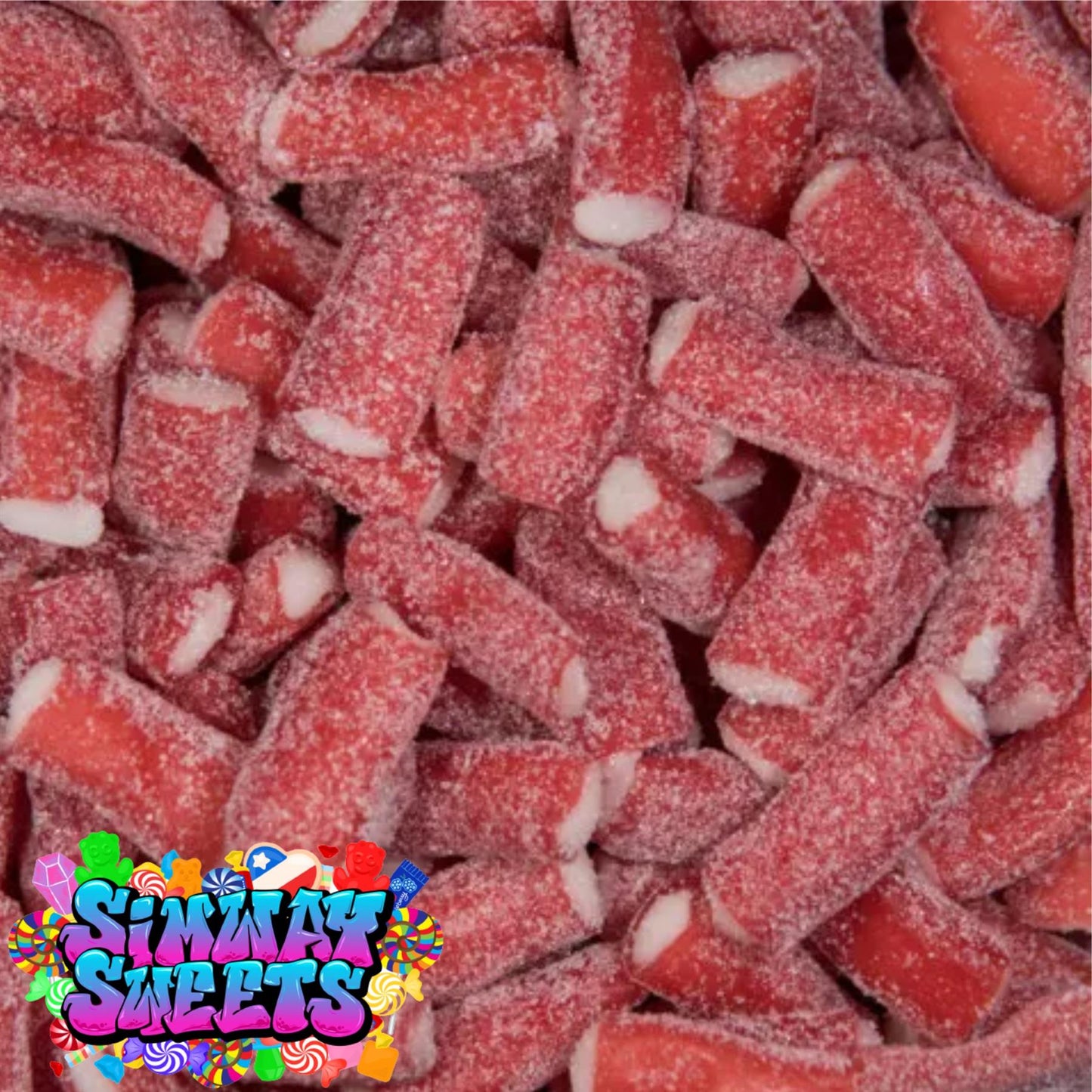 Sour Strawberry Pencil Bites