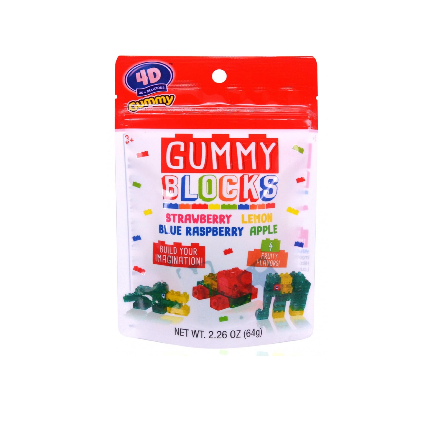 4D Gummy Blocks - 64g BB: NOV 2023