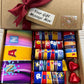 Mothers Day Gift Box With Fun Chocolate Bar Wrappers - Nan