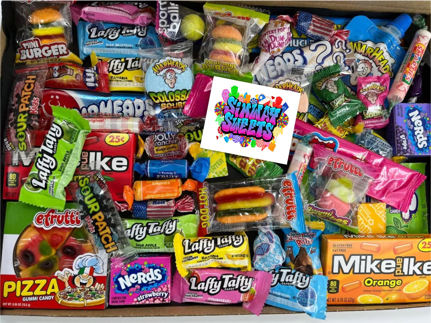 American Sweet Box Candy Hamper 50 Piece Large Gift
