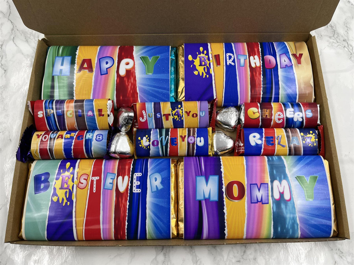 Fun Novelty Birthday Chocolate Wrapper Gift Box - Mommy