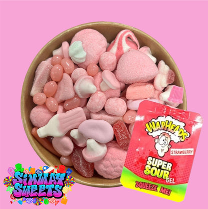 Pretty In Pink Candy Salad - With Gel