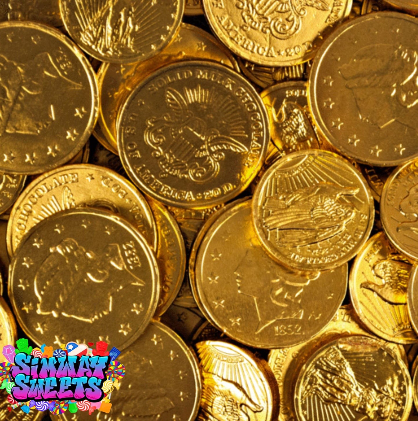 USA Gold Chocolate Half Dollar Coins