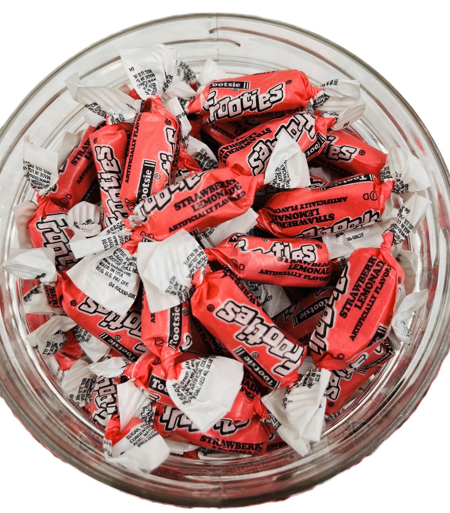Simway Sweets Jar 680g - Tootsie Frooties Strawberry Lemonade Flavour - Individually Wrapped American Sweets - Approximately 180 Pieces