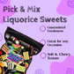 Liquorice Pick & Mix, Classic Black & Fruit Retro Sweets