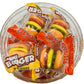 Simway Sweets Jar 385g - Gummi Burgers - Individually Wrapped American Sweets - Approximately 30 Pieces