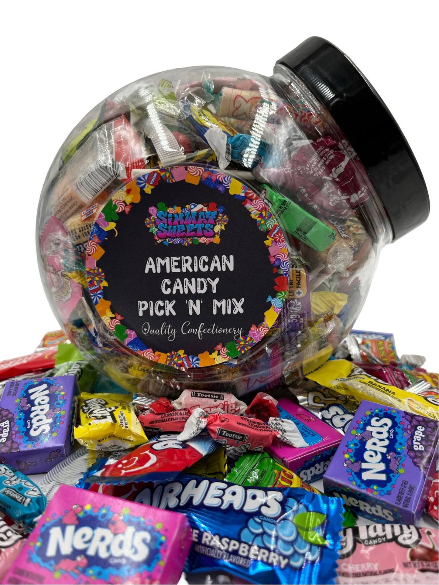 American Sweet Jar 200 Pieces Hamper Gift USA Candies Pinata Sweets