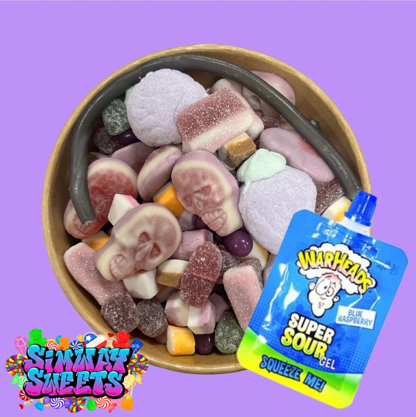 Violet Candy Salad - With Gel