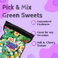 Green Pick & Mix Sweets Selection, Fizzy and Non-Fizzy Gummy Mix