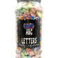 ABC Letters Chalky Alphabet Sweets Gift Jar - 700g