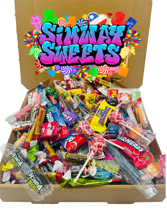 American Sweet Box Candy Hamper 200 Piece Large Gift