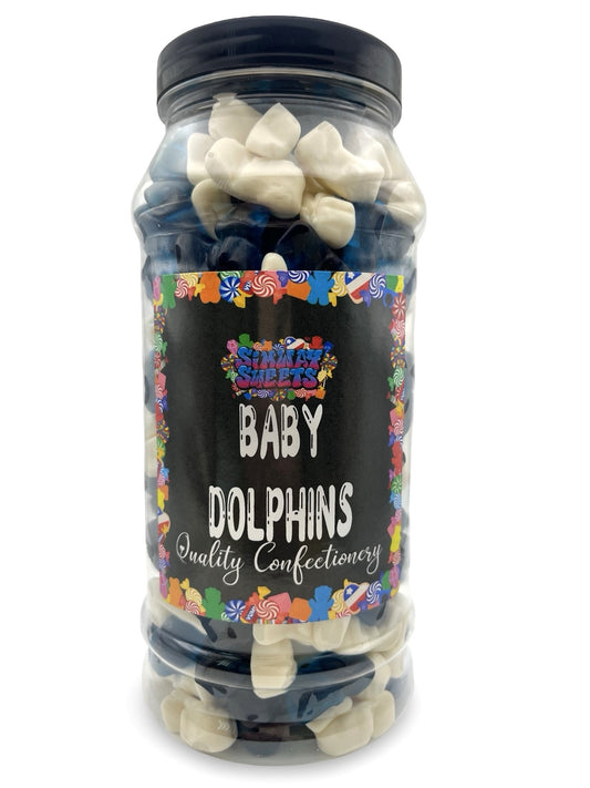Baby Dolphins Jelly Gummy Retro Sweets Gift Jar - 800g