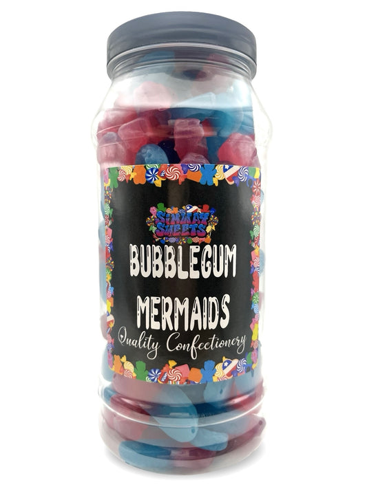 Bubblegum Mermaids Jelly Gummy Retro Sweets Gift Jar - 690g