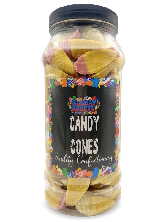 Chocolate Candy Cones Ice Cream Shapes Retro Sweets Gift Jar - 690g