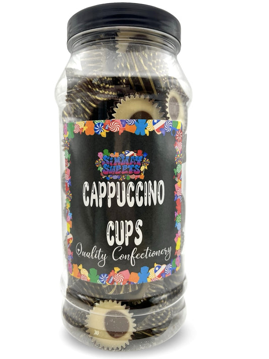 Milk Chocolate Cappuccino Icy Cups Retro Sweets Gift Jar - 530g
