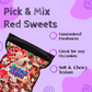 Red Pick & Mix Sweets Selection, Fizzy and Non-Fizzy Gummy Mix