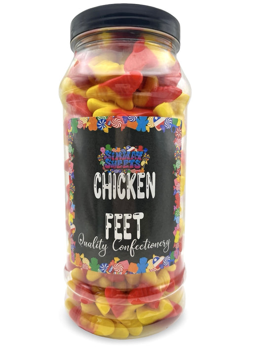 Chicken Feet Retro Gummy Sweets Gift Jar - 705g