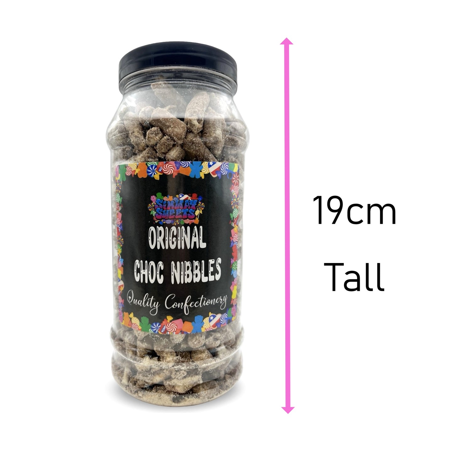 Original Choc Nibbles Retro Sweets Gift Jar - 610g