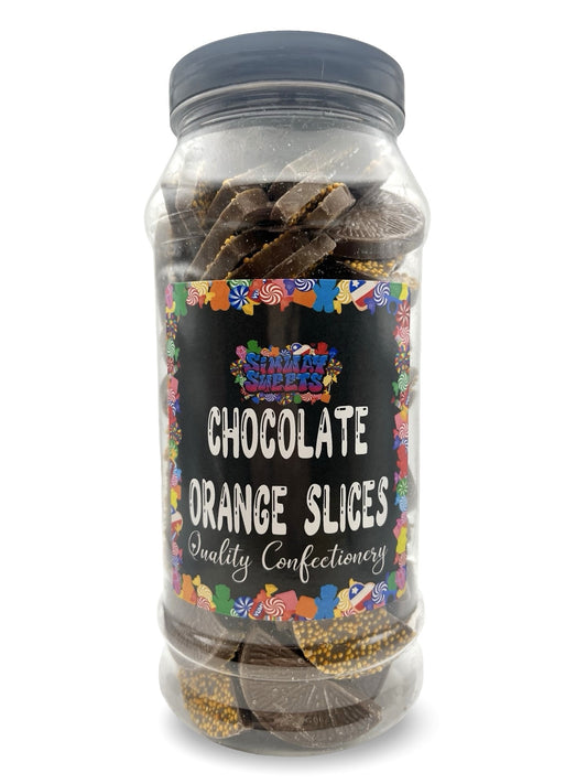 Milk Chocolate Orange Jazzies Jazzles Slices Retro Sweets Gift Jar - 600g