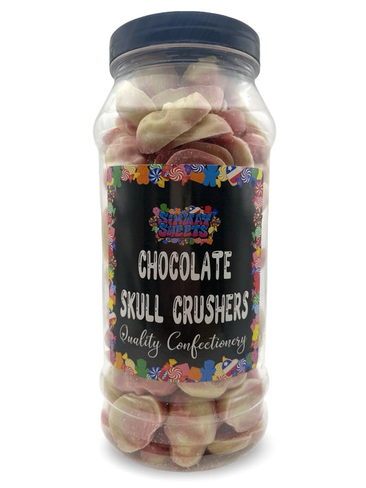 Skull Crusher Chocolate Shapes Retro Sweets Gift Jar - 655g