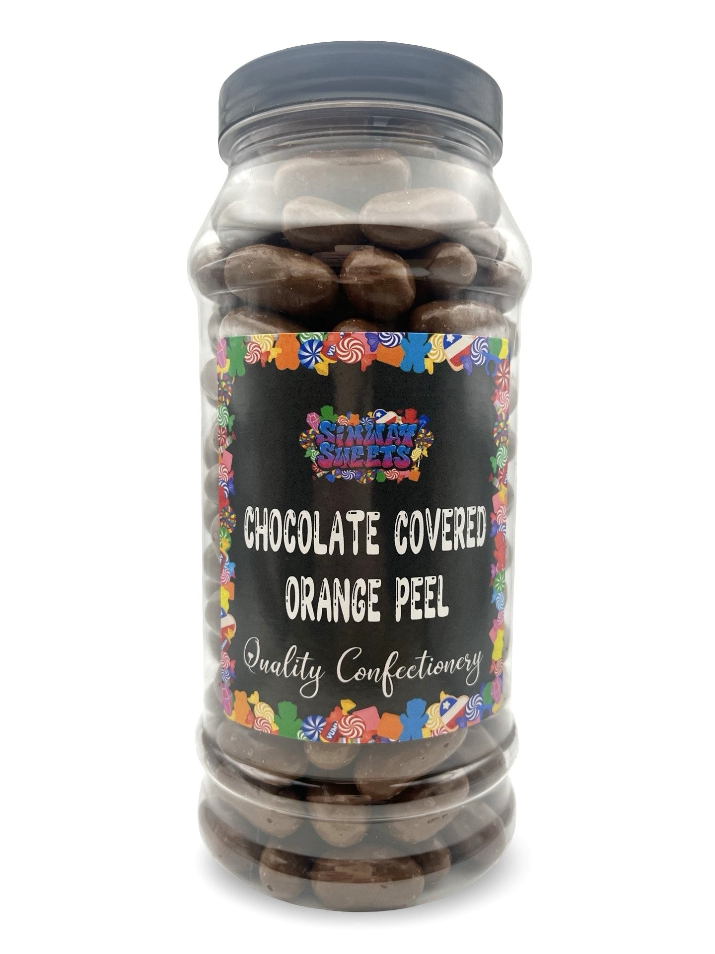 Milk Chocolate Covered Orange Peel Retro Sweets Gift Jar - 780g