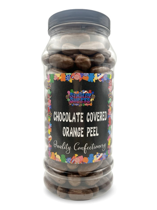 Milk Chocolate Covered Orange Peel Retro Sweets Gift Jar - 780g