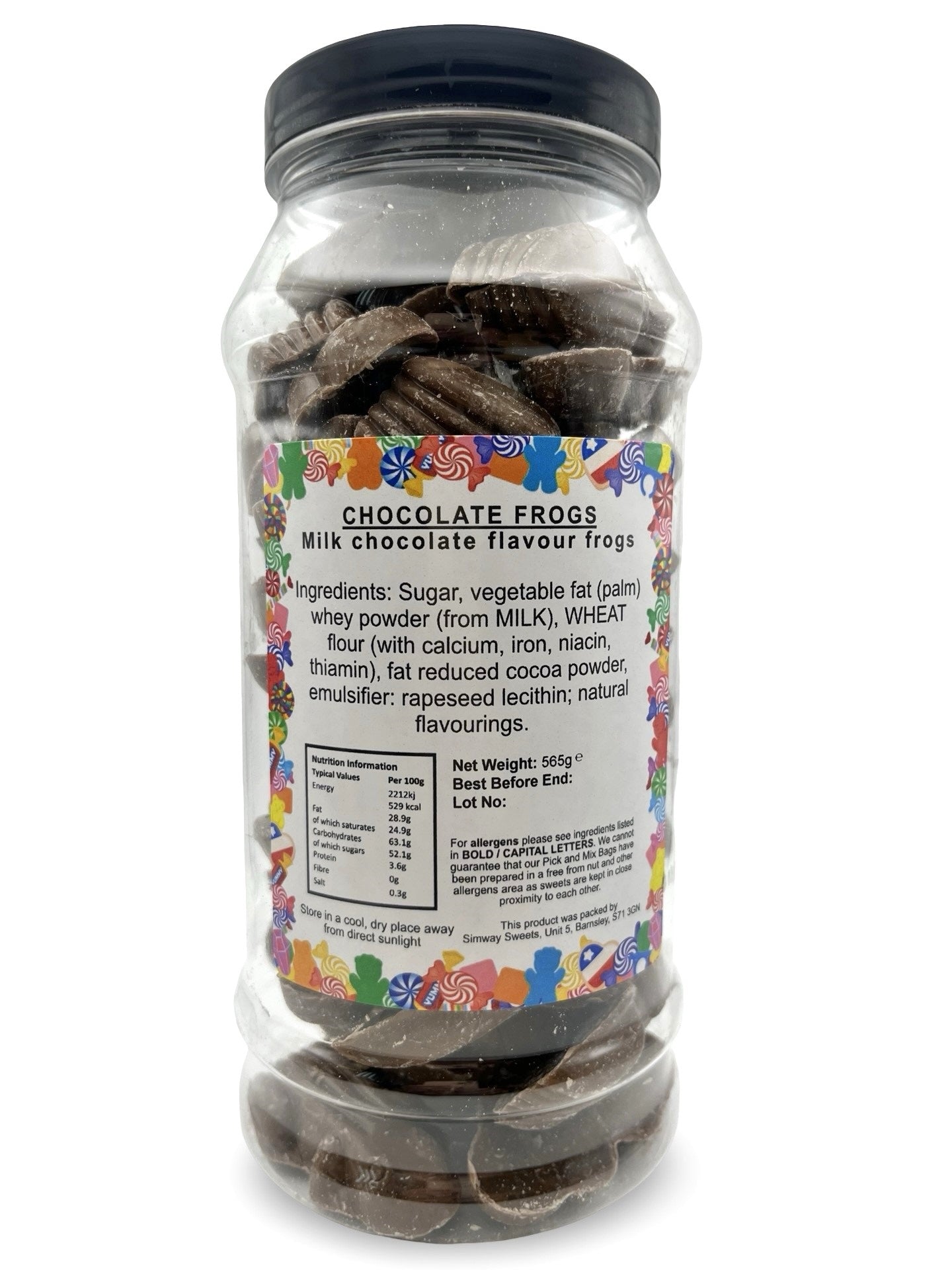 Milk Chocolate Frogs Retro Sweets Gift Jar - 565g