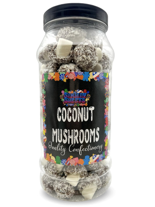Coconut Mushrooms Retro Sweets Gift Jar - 550g