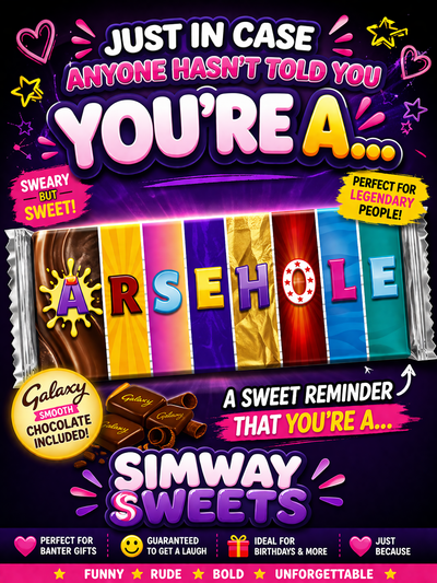 No Filter Chocolate Gift – Rude Sweary Adult Wrappers