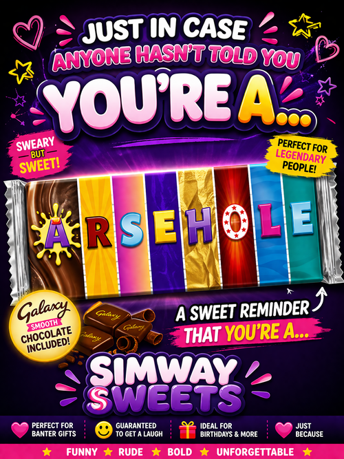 No Filter Chocolate Gift – Rude Sweary Adult Wrappers