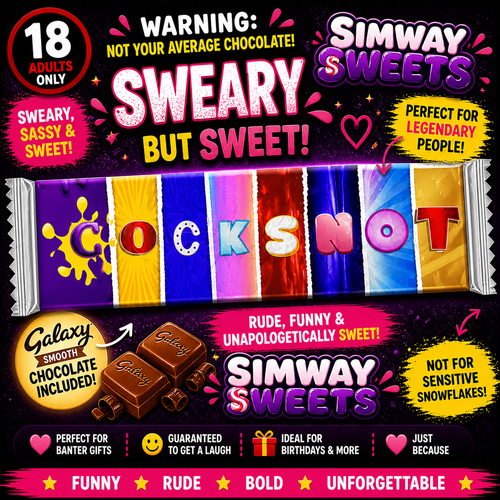 No Filter Chocolate Gift – Rude Sweary Adult Wrappers (18+)