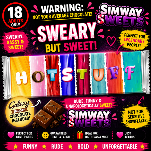 No Filter Chocolate Gift – Rude Sweary Adult Wrappers (18+)