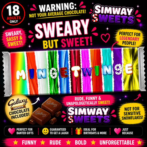 No Filter Chocolate Gift – Rude Sweary Adult Wrappers (18+)