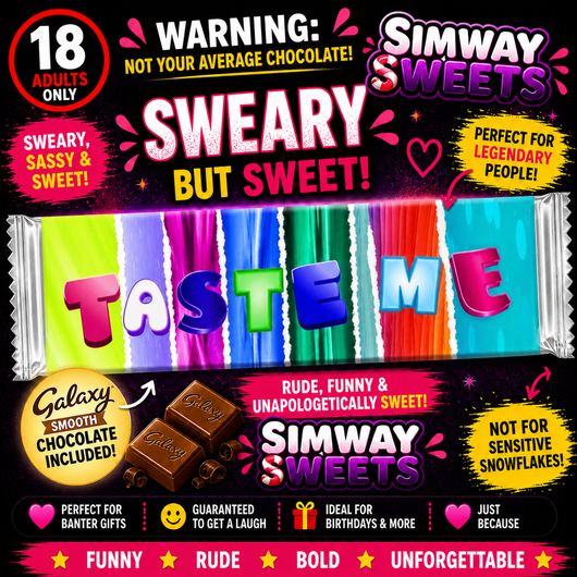No Filter Chocolate Gift – Rude Sweary Adult Wrappers (18+)